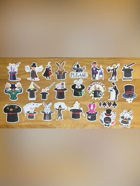 Magician Stickers Set of 25